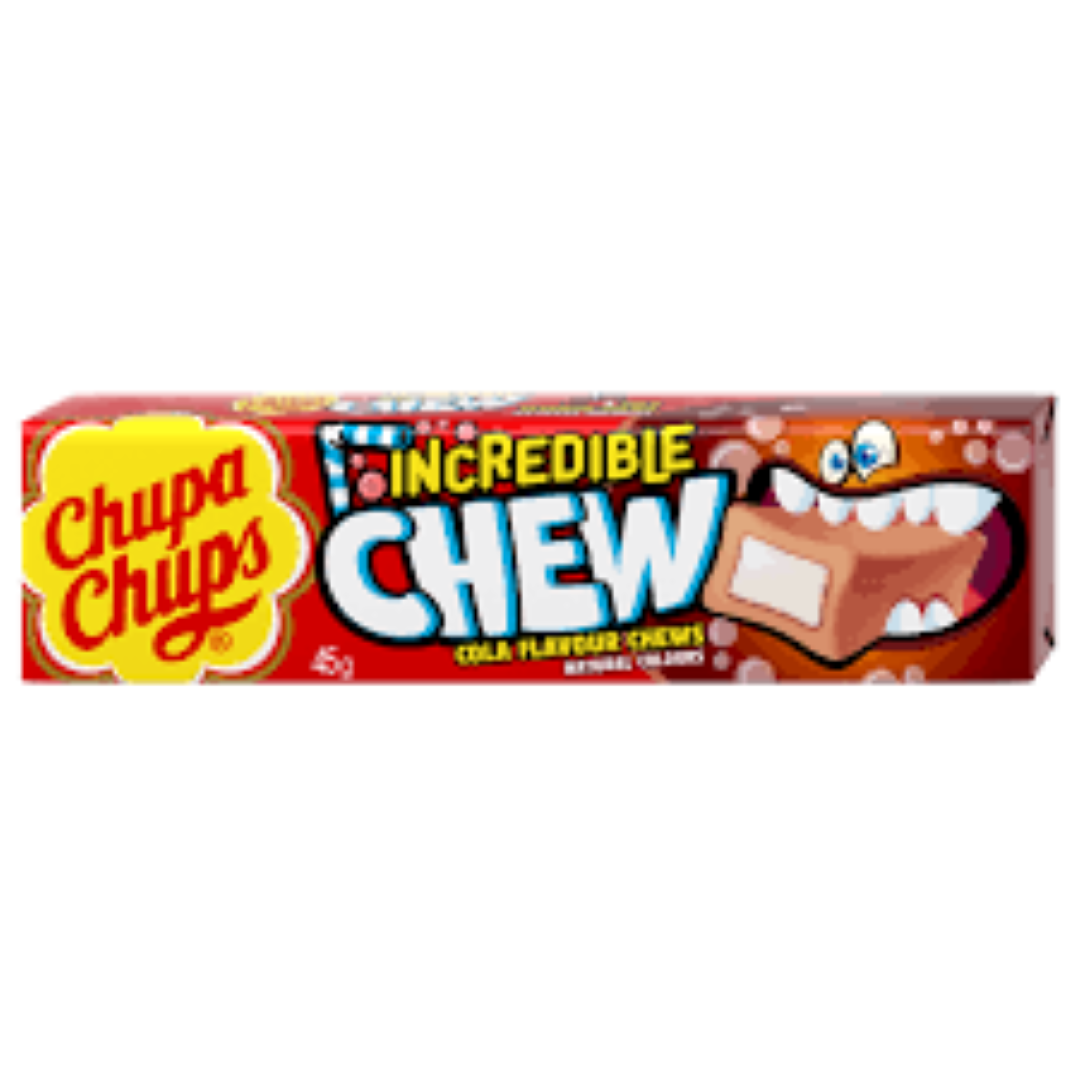 PERFETTI CHUPA CHUPS INCREDIBLE CHEW COLA 45G